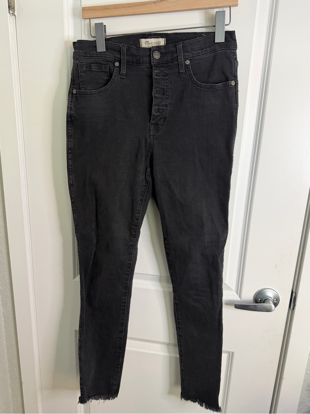 Madewell Washed Black Skinny Jeans